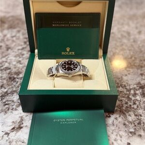 Rolex Oyster Perpetual Explorer - Silver and Black